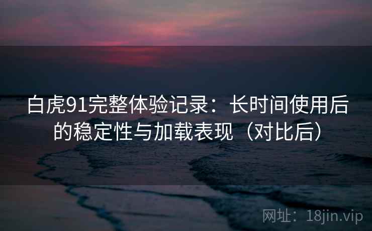 白虎91完整体验记录:长时间使用后的稳定性与加载表现(对比后) 白虎91完整体验记录:长时间使用后的稳定性与加载表现(对比后)