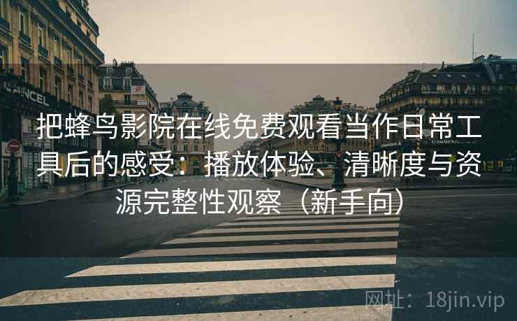 把蜂鸟影院在线免费观看当作日常工具后的感受:播放体验、清晰度与资源完整性观察(新手向) 把蜂鸟影院在线免费观看当作日常工具后的感受:播放体验、清晰度与资源完整性观察(新手向)
