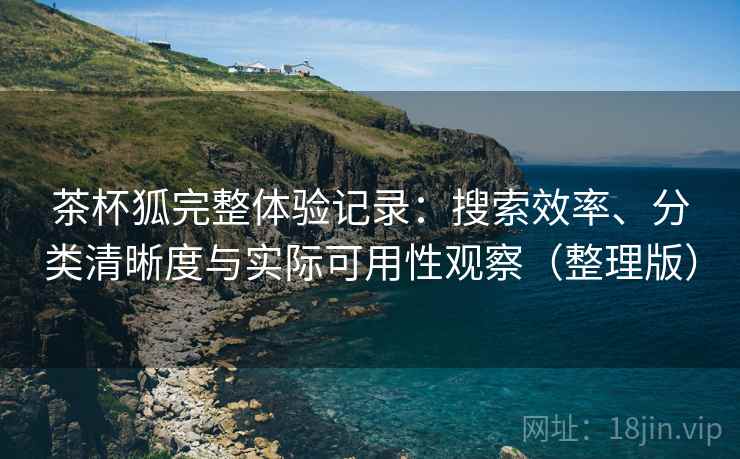 茶杯狐完整体验记录：搜索效率、分类清晰度与实际可用性观察（整理版）