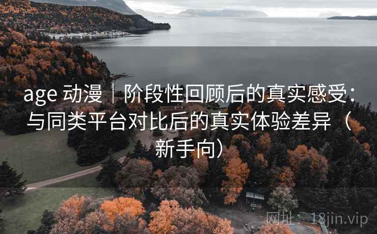 age 动漫｜阶段性回顾后的真实感受：与同类平台对比后的真实体验差异（新手向）